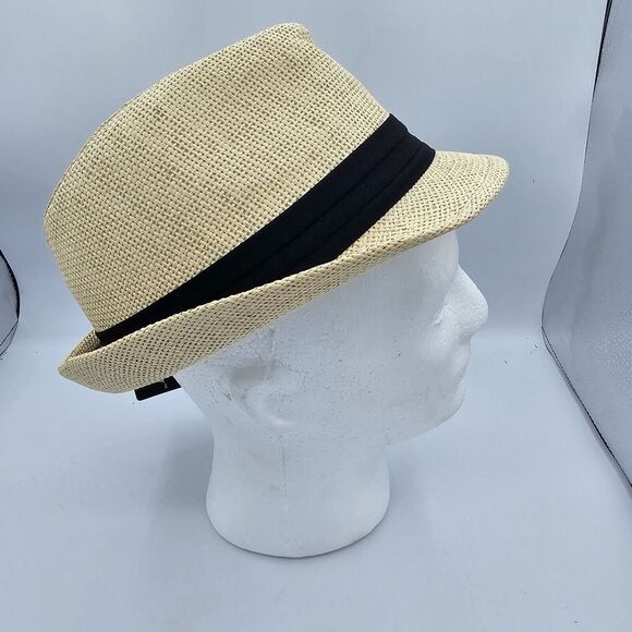 Men’s Milani Hat Designed in Italy 100% Straw Fedora Hat Size L/xl - Picture 6 of 7